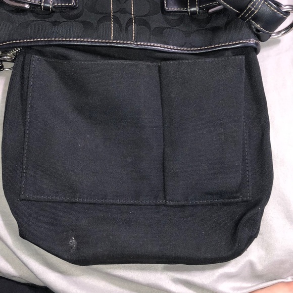 Coach Signature Monogram Canvas Shoulder B… - Picture 7 of 8